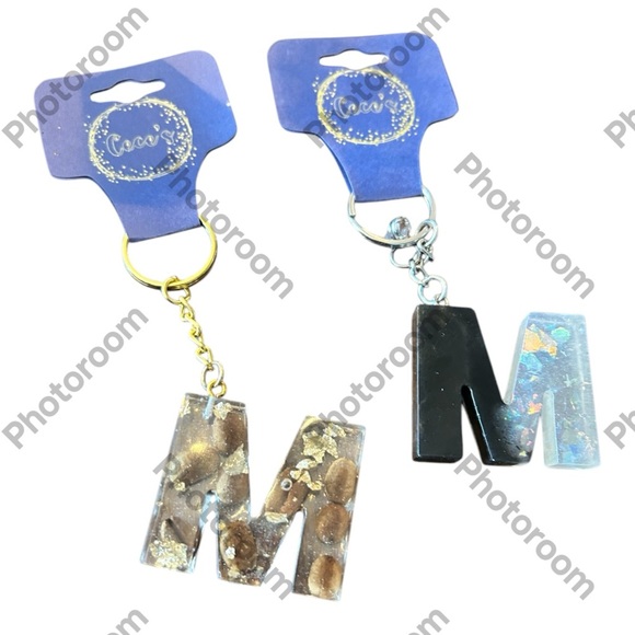 CeCe Black glitter and coffee beans Keychain Accessories - Picture 3 of 4